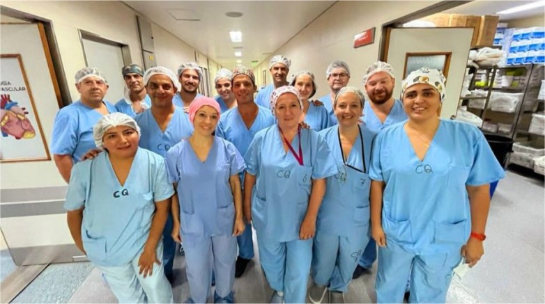 Realizaron una cirugía cardiaca mínimamente invasiva en el Hospital Rawson