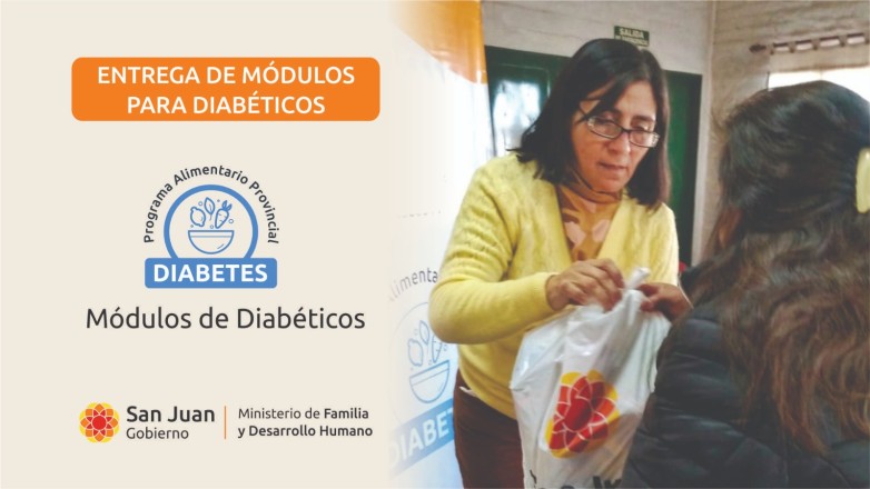 Comienza una nueva entrega de módulos alimentarios para personas con diabetes