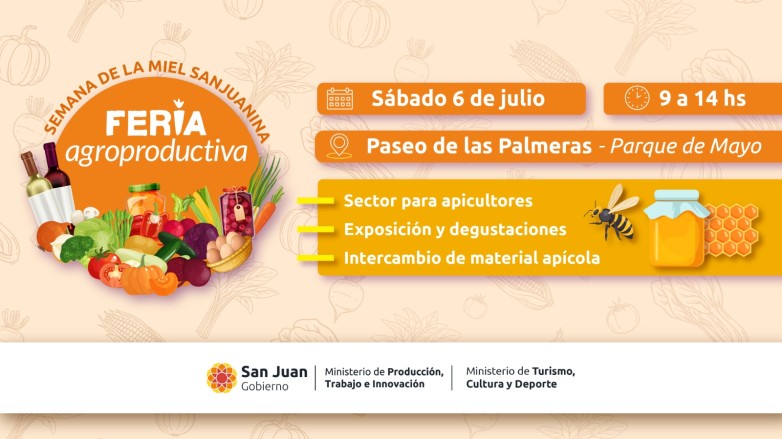 Se viene una nueva edición de la Feria Agroproductiva con stands exclusivos dedicados a la miel