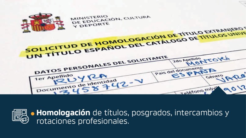 Gobierno hará una jornada sobre homologación de títulos profesionales en España