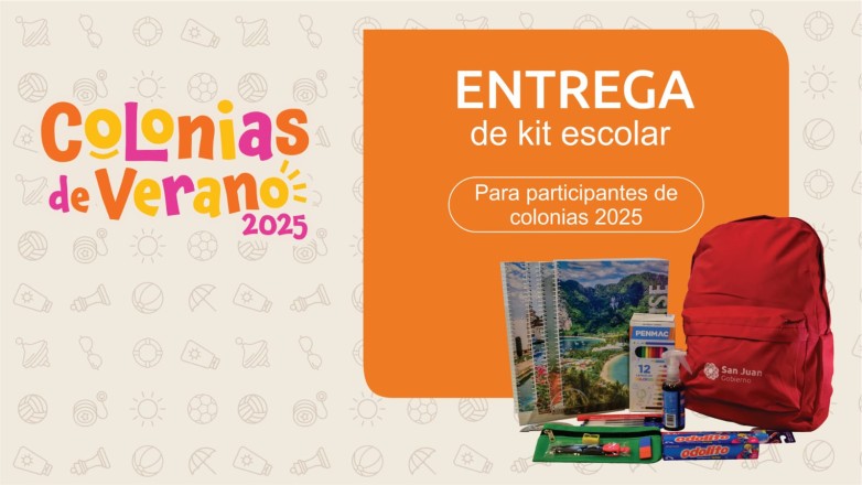 Comienza la entrega de Kits Escolares a quienes asistieron a las colonias de verano