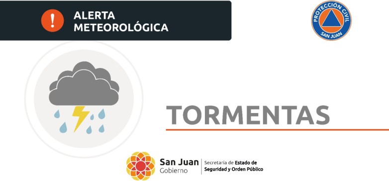 Alerta meteorológica N° 52/24 - Tormentas